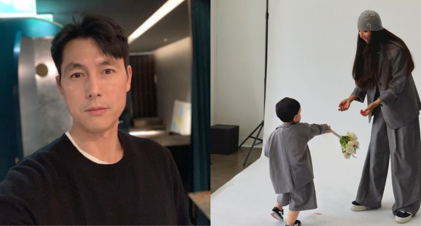 影帝鄭雨盛才剛新婚兩個月！文佳菲罕見曬母子合照　1歲兒身高驚人「快到媽媽腰間」